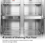 SUF1000 TROPICAL Thermaster 4 x Half door SS Freezer