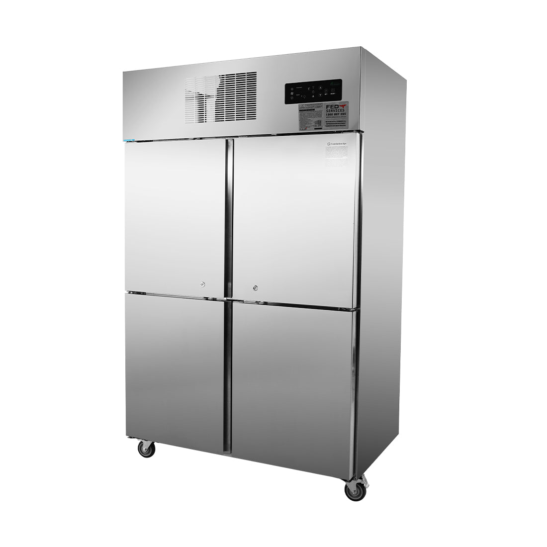 SUF1000 TROPICAL Thermaster 4 x Half door SS Freezer