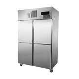 SUF1000 TROPICAL Thermaster 4 x Half door SS Freezer