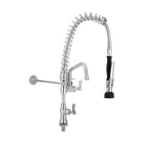 Compact Stainless Steel Single Bench Mount Pre-Rinse with 6" Pot Filler T-3M53106-C