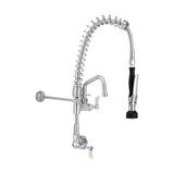 Compact Stainless Steel Single Wall Mount Pre-Rinse with 6" Pot Filler T-3M53706-C
