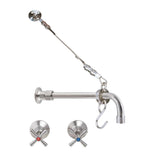 Cleaners Sink Concealed Wall Mount Spout with Wall Stops and Wall Bracket T-3MCSKIT-C08