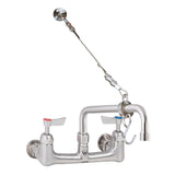 Cleaners Sink Exposed Wall Mount Body with Fixed Spout and Wall Bracket T-3MCSKIT-E08