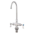 Dual Bench Mount Body with Gooseneck Swivel 12" Spout T-3MDHG12