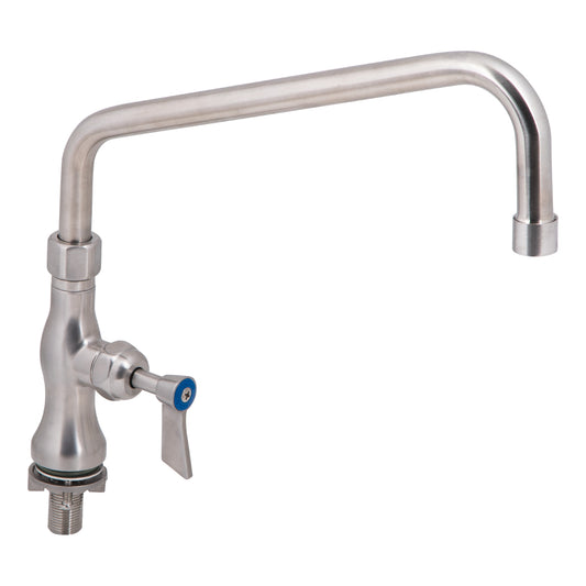 Stainless Steel Single Bench Mount Tap Body with 12" Spout T-3MSH12