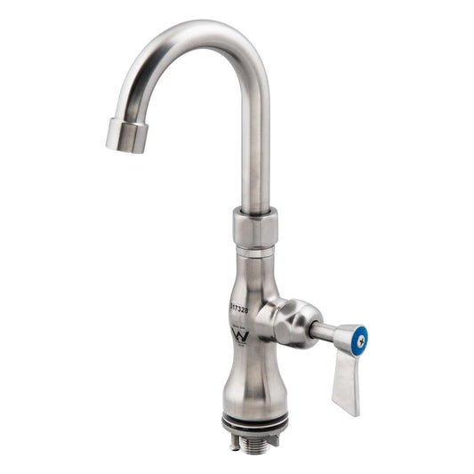 Single Control Bench Mount Body with 7" Gooseneck Swivel Spout T-3MSHG07