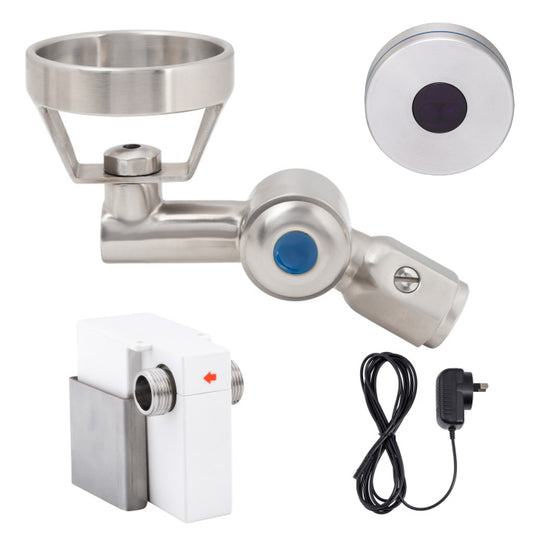 45 Degree Hob-Mount Sensor Bubbler with Metal Mouthguard Mains Operated T-3MSS-BUB45SM