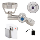 45 Degree Wall-Mount Sensor Bubbler with Metal Mouthguard Battery Operated T-3MSS-BUB45SWB