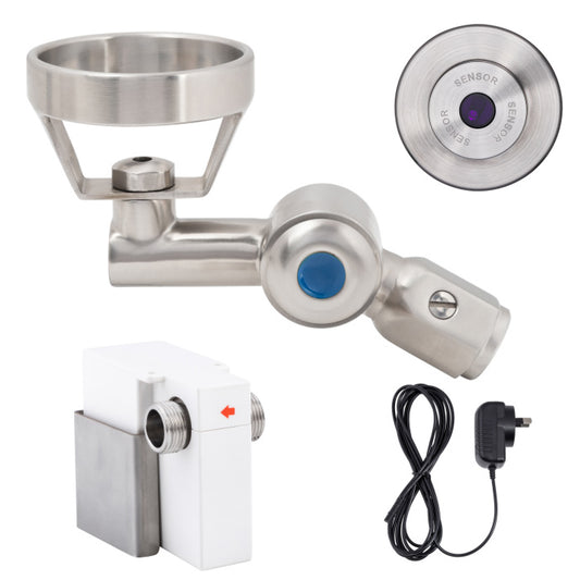 45 Degree Wall-Mount Sensor Bubbler with Metal Mouthguard Mains Operated T-3MSS-BUB45SWM