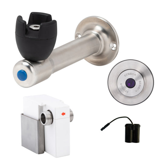 90 Degree Silicone Mouthguard Bubbler with Wall-Mount Sensor Battery Operated T-3MSS-BUB90SWB