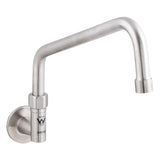 Stainless Steel Wall Elbow and 12" Spout T-3MWE12