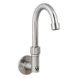 Stainless Steel Wall Elbow with 7" Gooseneck Swivel Spout T-3MWEG07