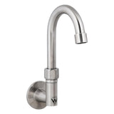 Stainless Steel Wall Elbow with 7" Gooseneck Swivel Spout T-3MWEG07