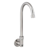 Stainless Steel Wall Elbow with 12" Gooseneck Swivel Spout T-3MWEG12