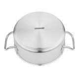 Vogue Casserole Pan St/St - 240mm 4 1/2Ltr 152fl oz