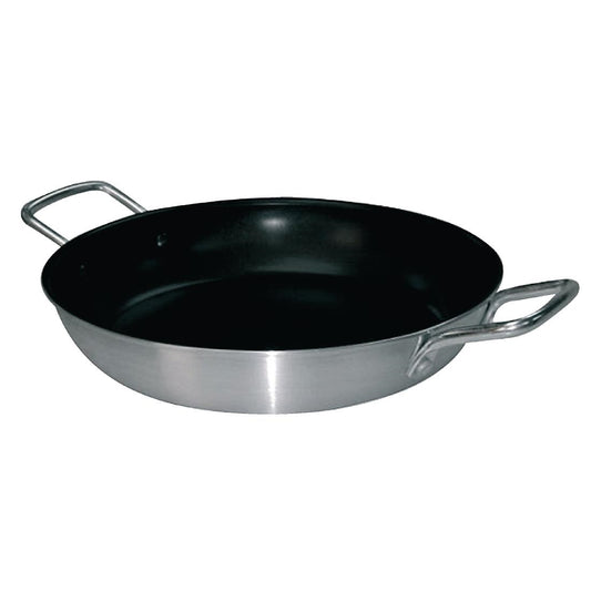 Vogue Paella Pan Aluminium Non-stick Teflon Platinum Plus-450x68mm 17 3/4x2 5/8"