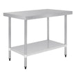 Vogue St/St Table - 1200x600mm 47x23 1/2"