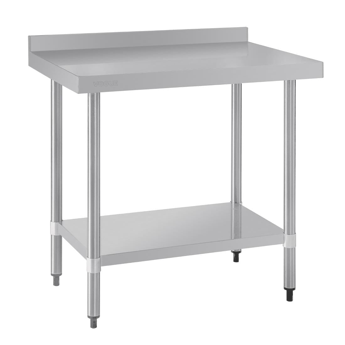 Vogue St/St Wall Table 60mm Upstand - 900x600mm 35 1/2x23 1/2"