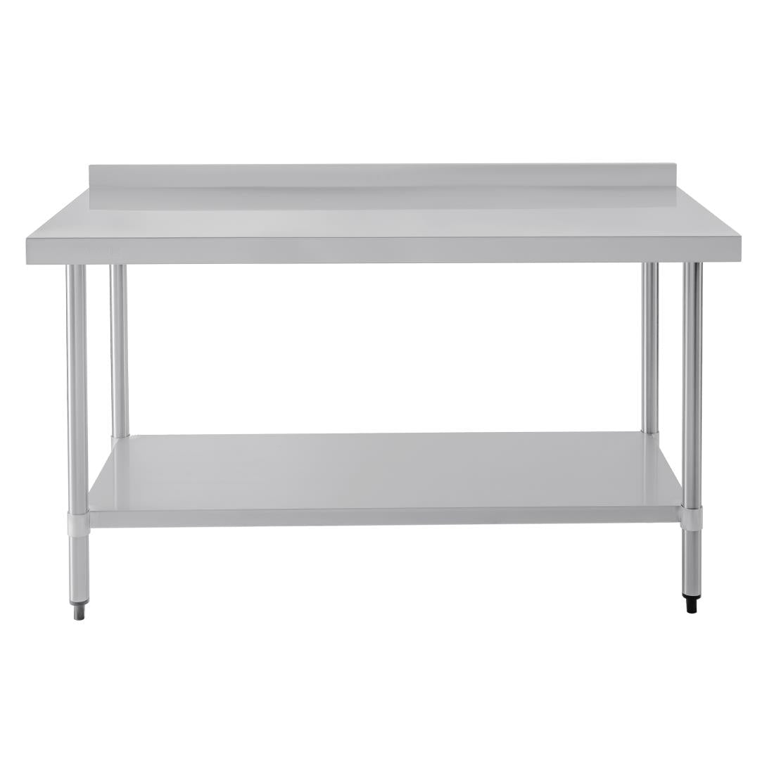 Vogue St/St Wall Table 60mm Upstand - 1500x600mm 59x23 1/2"