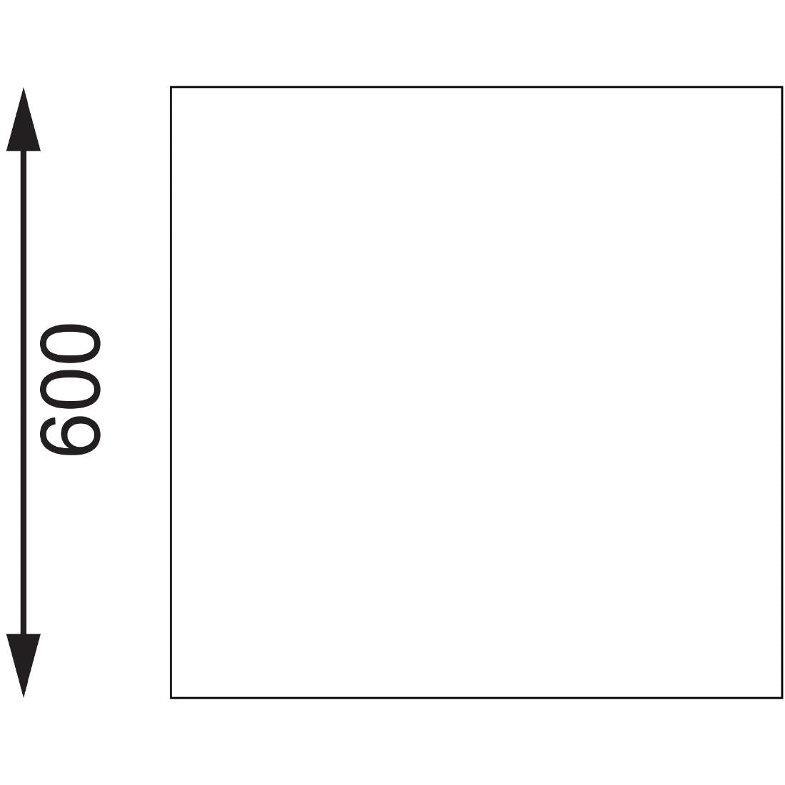 Vogue St/St Table - 900x600mm 35 1/2x23 1/2"