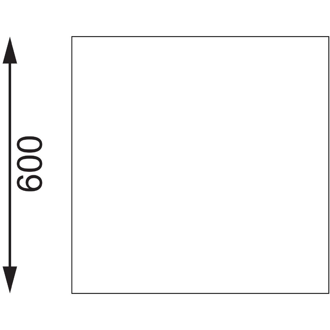 Vogue St/St Table - 1200x600mm 47x23 1/2"