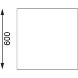 Vogue St/St Table - 600x600mm 23 1/2x23 1/2"