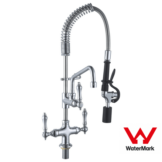 Sunmixer Pre Rinse Unit with Add-on Faucet and 152mm Swing Nozzle T98001MN-2C