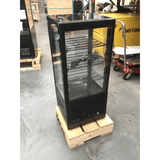 2NDs: Thermaster Four-Sided Countertop Beverage Display Fridge Black - TCBD78B-NSW1942