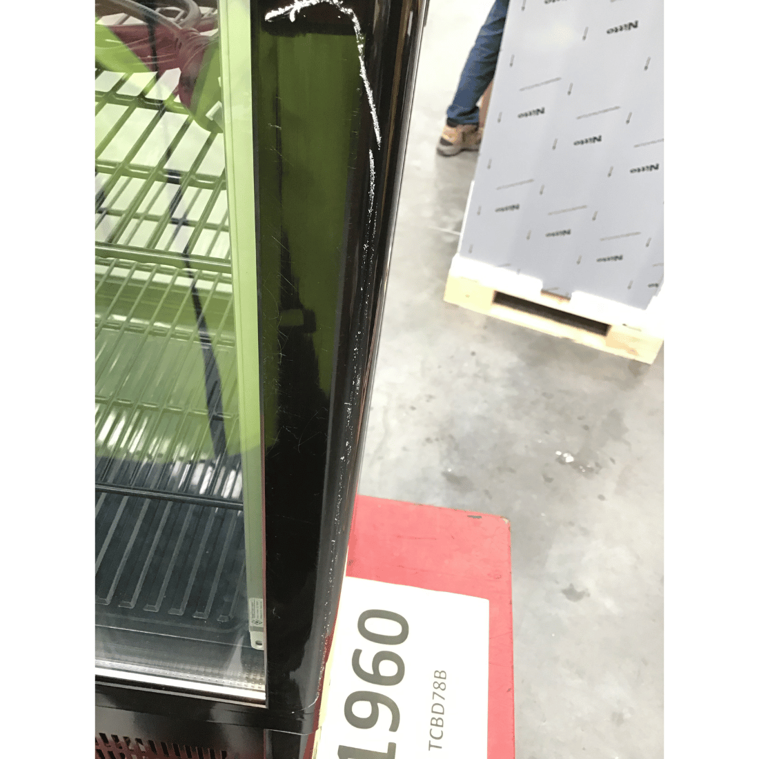 2NDs: Thermaster Four-Sided Countertop Beverage Display Fridge Black - TCBD78B-NSW1960