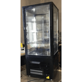 2NDs: Thermaster Four-Sided Countertop Beverage Display Fridge Black - TCBD78B-QLD357