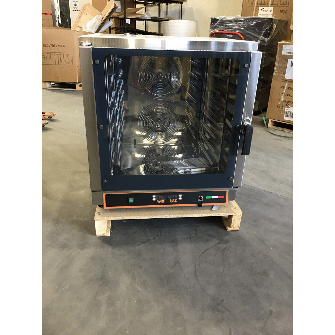 Ex-Showroom: Tecnodom Nerone MID Digital 7 Tray Combi Oven - TD-7NE-QLD369