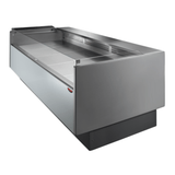 Tecnodom Serie MR80 Black 1520mm Self-serving Deli Display with Storage and Castors - TDMR-0815SELF