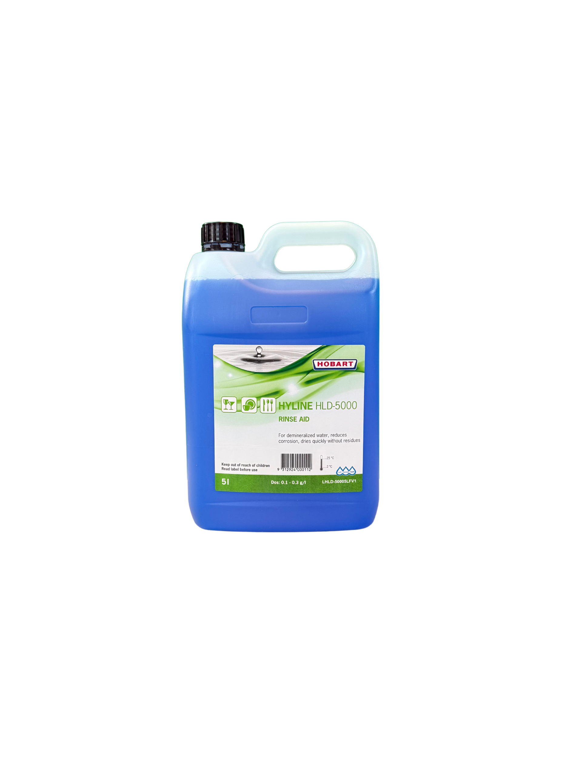 HOBART HYLINE  HLD-5000 - 5 Litre Rinse Aid for Demineralised Water
