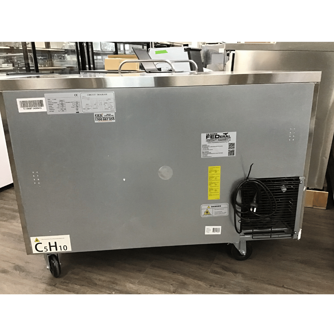 2NDs: Thermaster Stainless Steel Double Door Workbench Freezer - TL1200BT-VIC887
