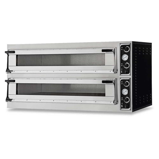 Italian Made Commercial 66L Electric Double Deck Oven TRAYS66LGLASS