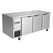 Thermaster Stainless Steel Triple Door Workbench Freezer - TS1800BT-3D