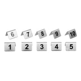 Table Numbers Set St/St - 1-10