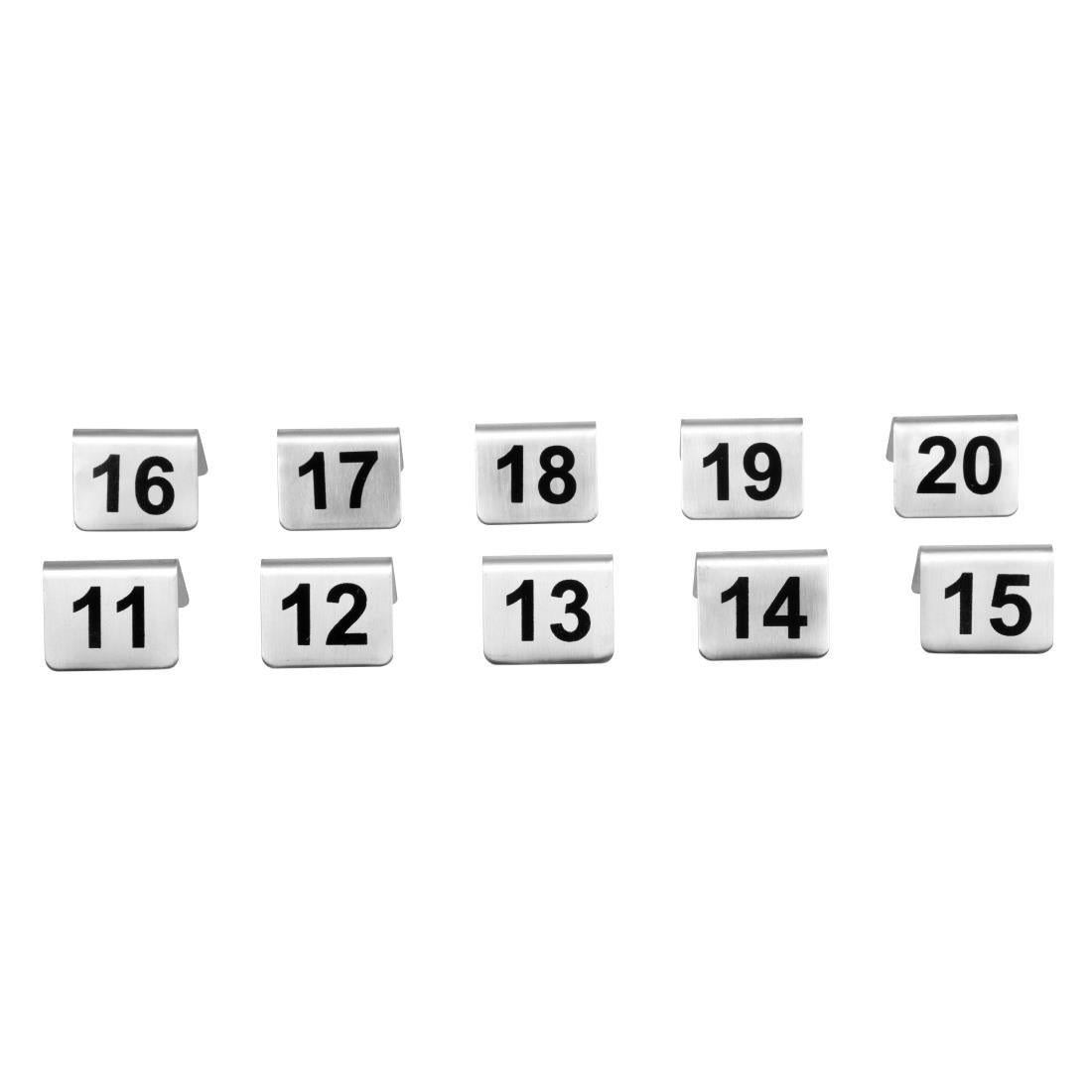 Table Numbers Set St/St - 11-20