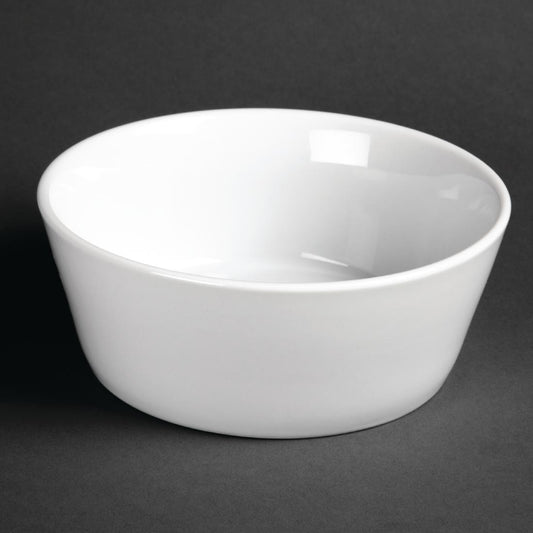 Olympia Whiteware Sloping Edge Bowl - 15cm 6" (Box 12)