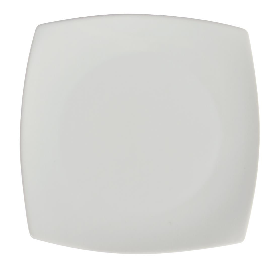 Olympia Whiteware Rounded Square Plate - 18.5cm 7 1/2" (Box 12)