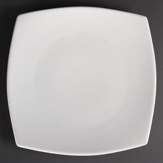 Olympia Whiteware Rounded Square Plate - 30.5cm 12" (Box 6)