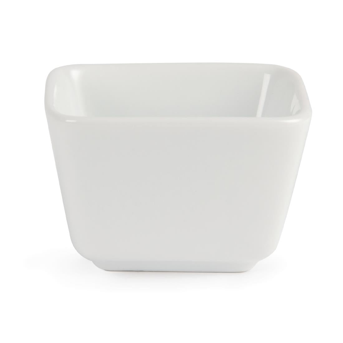 Olympia Whiteware Mini Dish Tall Square White - 75x75x48mm (Box 12)