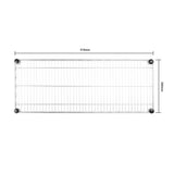 Vogue Wire Wall Shelves - 910x360mm 36x14"