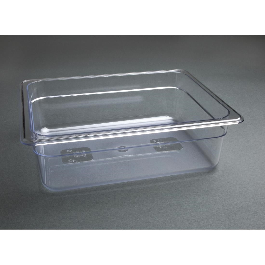 Vogue Clear Polycarbonate GN - 1/2 100mm