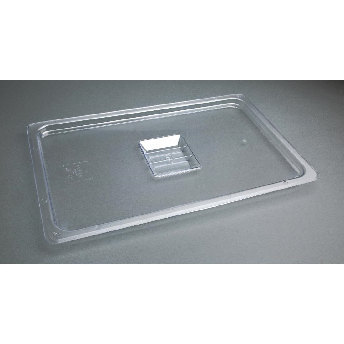 Vogue Clear Polycarbonate GN Lid - 1/1