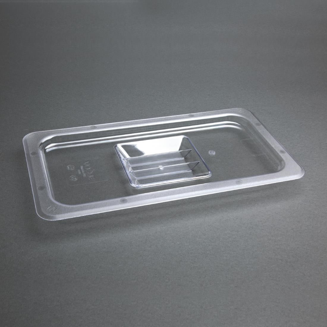 Vogue Clear Polycarbonate GN Lid - 1/3