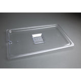 Vogue Clear Polycarbonate GN Notched Lid - 1/1