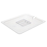 Vogue Clear Polycarbonate GN Notched Lid - 1/2