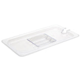 Vogue Clear Polycarbonate GN Notched Lid - 1/3