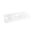 Vogue Clear Polycarbonate GN Notched Lid - 1/4